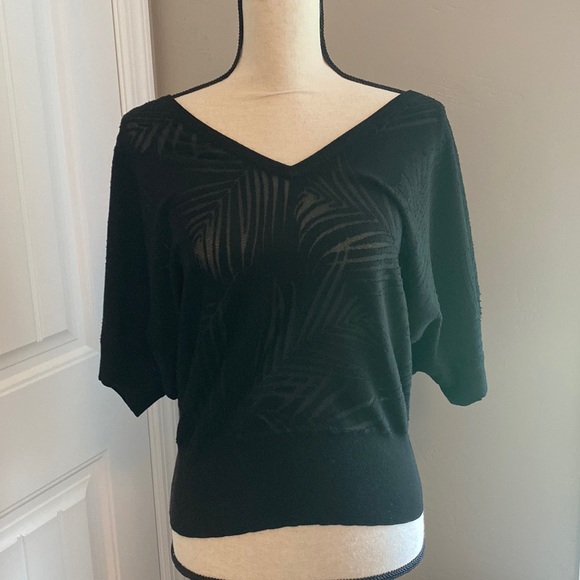 WHBM Palm Burnout sweater - Picture 3 of 8